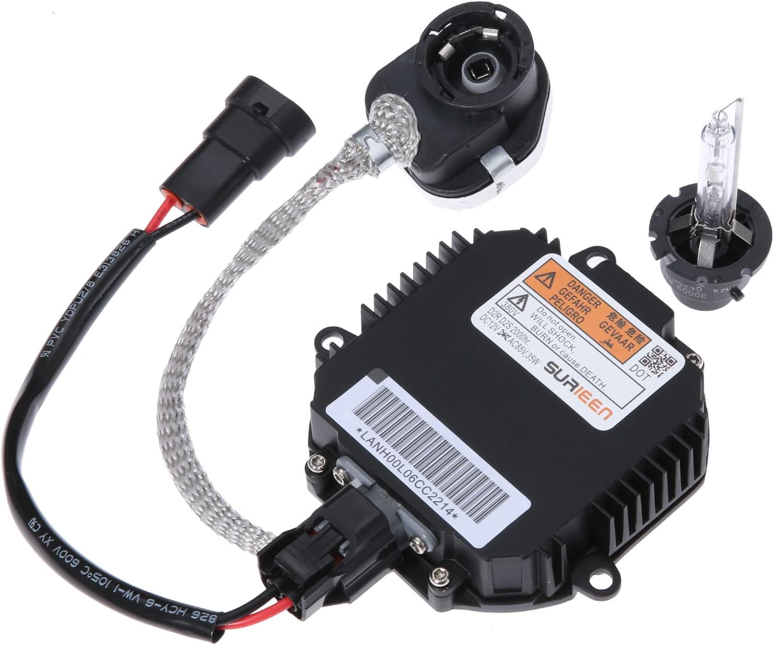 Xenon HID Headlight Ballast Headlight Control Unit with Ignitor and D2S/R Bulb Compatible with Nissan Murano Maxima Altima 350Z Infiniti QX56 G35 FX35 Replace 28474-8991A, 28474-89904, NZMNS111LAN