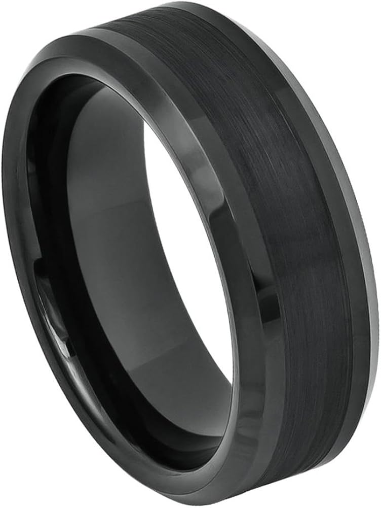 8mm Tungsten Carbide Wedding Band Ring For Men Or Ladies