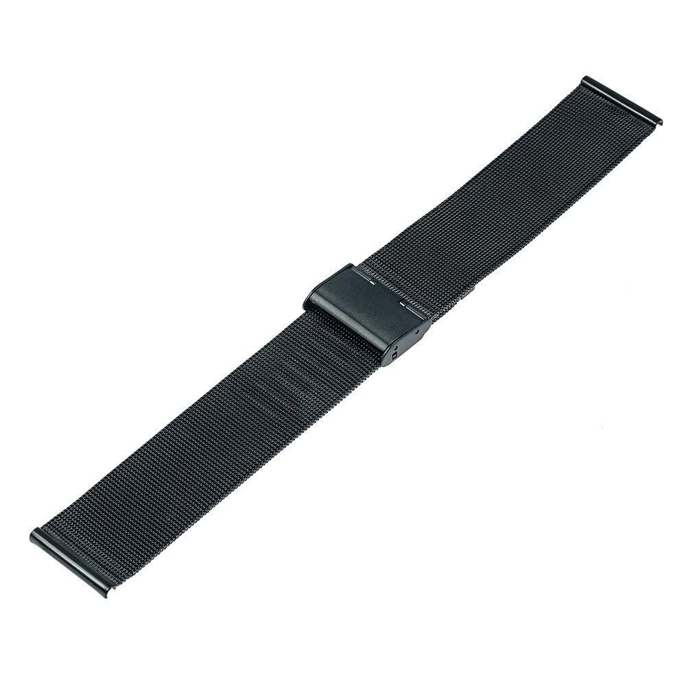 Sangle de Montre Universal Watch Band 16 mm 18 mm 20 mm 22 mm 24 mm Mesh Band en Acier Inoxydable Bracelet Bracelet Black Rose Gold Silver