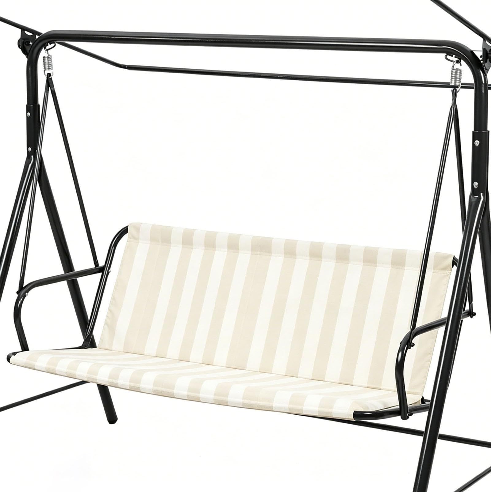 WFXXZL Swing Seat Cover Replacement, 600D Thickened Oxford Cloth Outdoor Swing Cushion Covers for 2/3 Seater Patio porch Garden Bench Swings(Light Beige,47.2 * 18.5 * 18.5in)