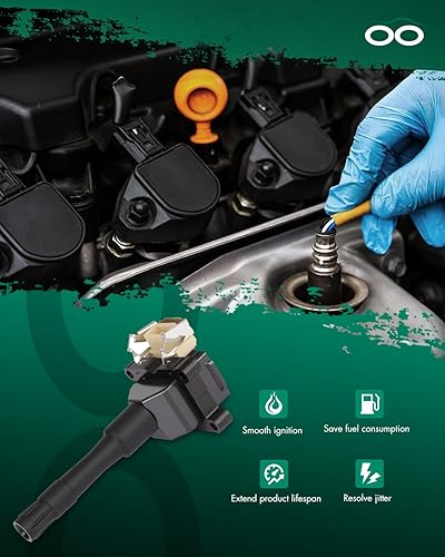 Vista 2181 de SCITOO 1 bobinas de encendido con 4 bujías de iridio para Chevrolet 2011-2015 Cruze 1.4L 2016 Cruze Limited 1.4L 2012-2020 Sonic 1.4L 2013-2021 Trax