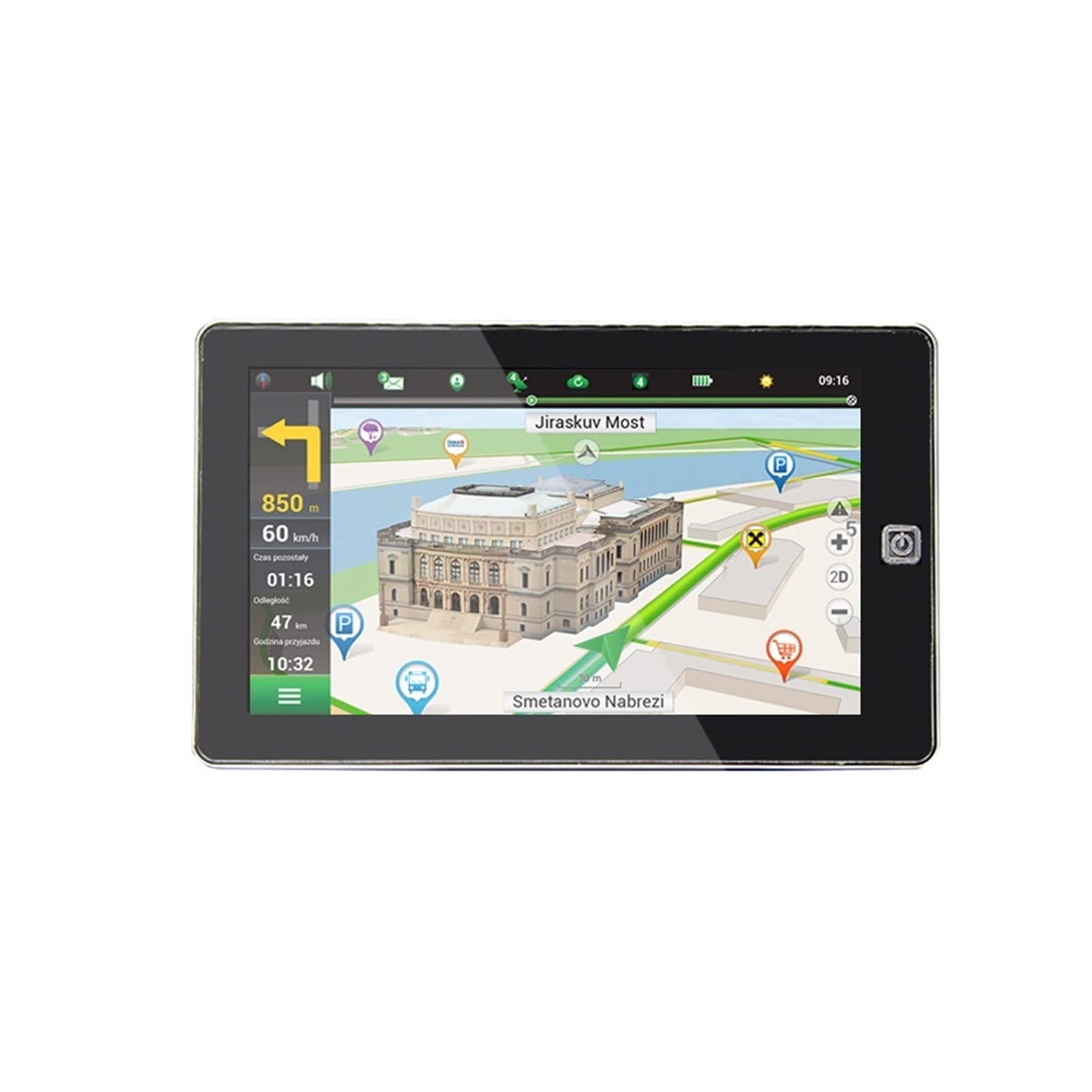 Navigatore GPS da 7 pollici 800 * 480 camion FM. Bluetooth Navigazione 25. 6m 8 GB. del veicolo Installazione facile(With bluetooth)