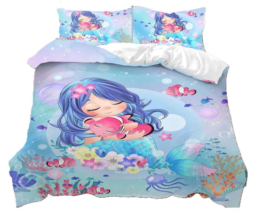 Parure de lit Sirena multicolore, l'excellence du confort King UE BED0097