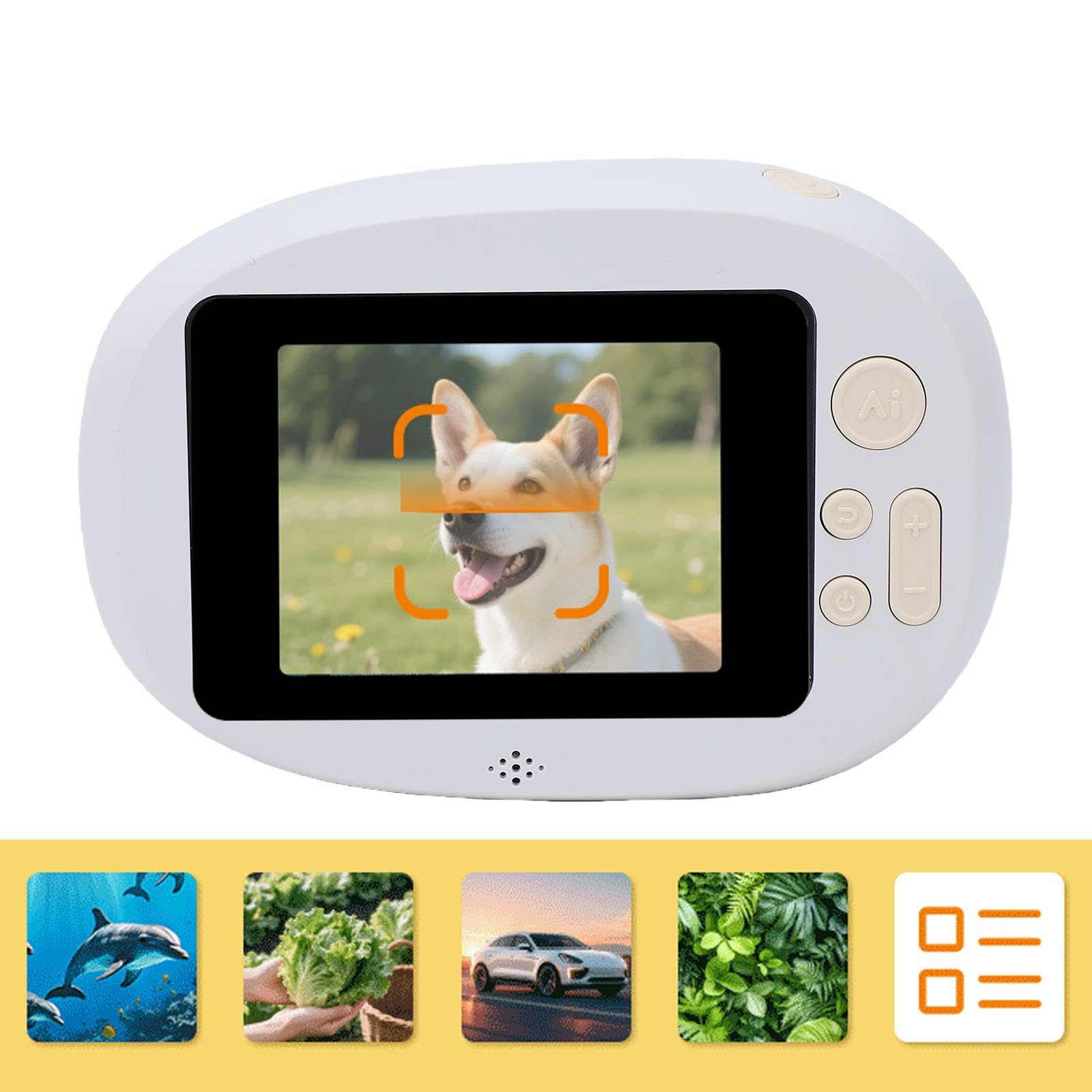 Stampante per Adesivi con Controllo Vocale AI, Schermo Touch da 2,8 Pollici, Stampa Termica a 200 DPI per Bambini, Casa e Ufficio, Creazione di Etichette.