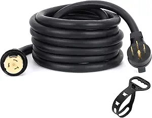 S7 50 Amp Generator Extension Cord, 13ft with N14-50P & SS2-50R