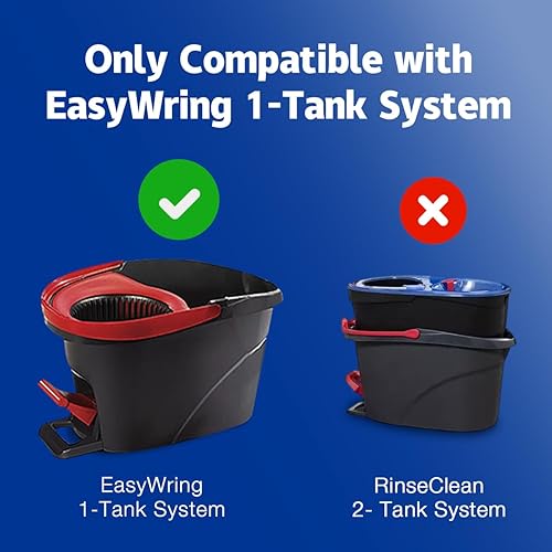 Miniatura 8 de Paquete de 3 cabezales de repuesto para trapeador O-Ceda Easy Wring Spin Mop, repuesto de mopa giratoria de microfibra, repuesto de cabezal de