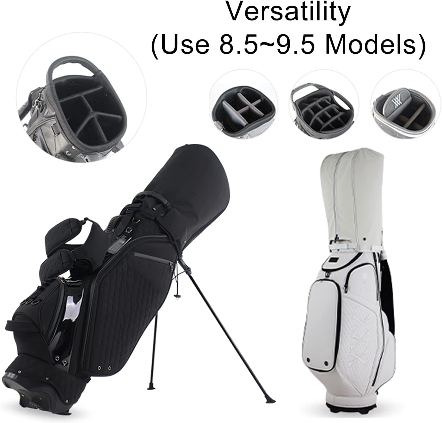 Golf Bag Cover Rain ​Hood Waterproof, Rain Cape for Golf Bags fit Almost All Tour Bags Golf Bags or Carry Cart for Mens Women Golfer (Color : Black-A)