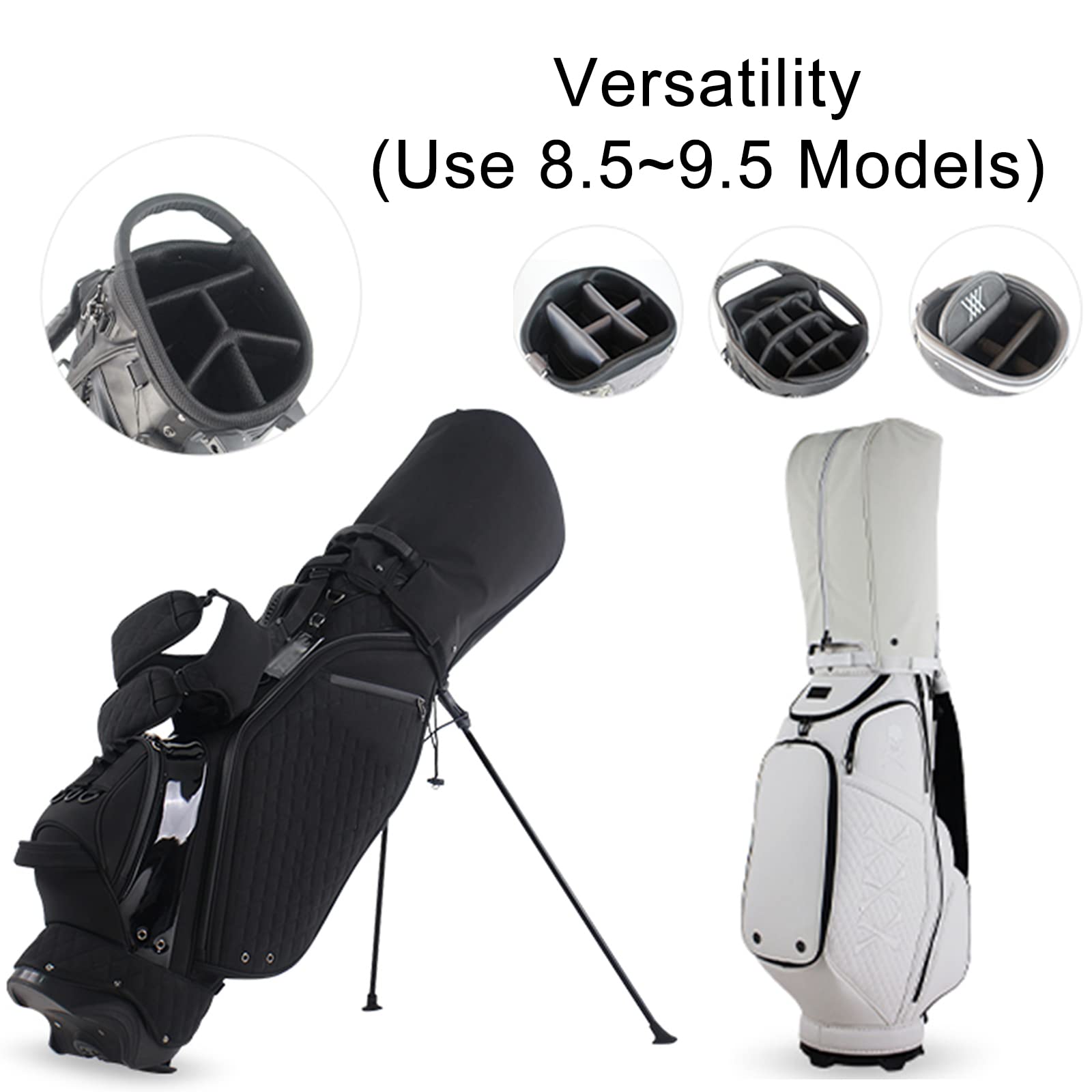 Golf Bag Cover Rain ​Hood Waterproof, Rain Cape for Golf Bags fit Almost All Tour Bags Golf Bags or Carry Cart for Mens Women Golfer (Color : Black-A) : Sports