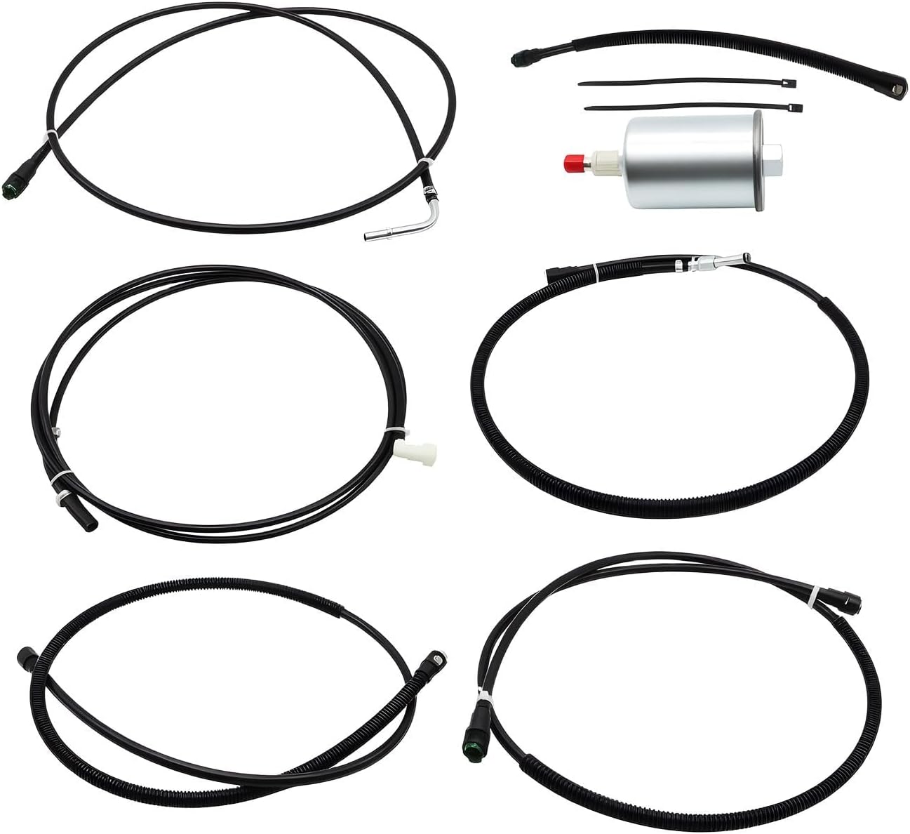 FL-FG0810 FL-FG0811 Nylon Fuel Line Repair Kit Compatible with Yukon Tahoe Suburban 1500 5.3L 2002-2004