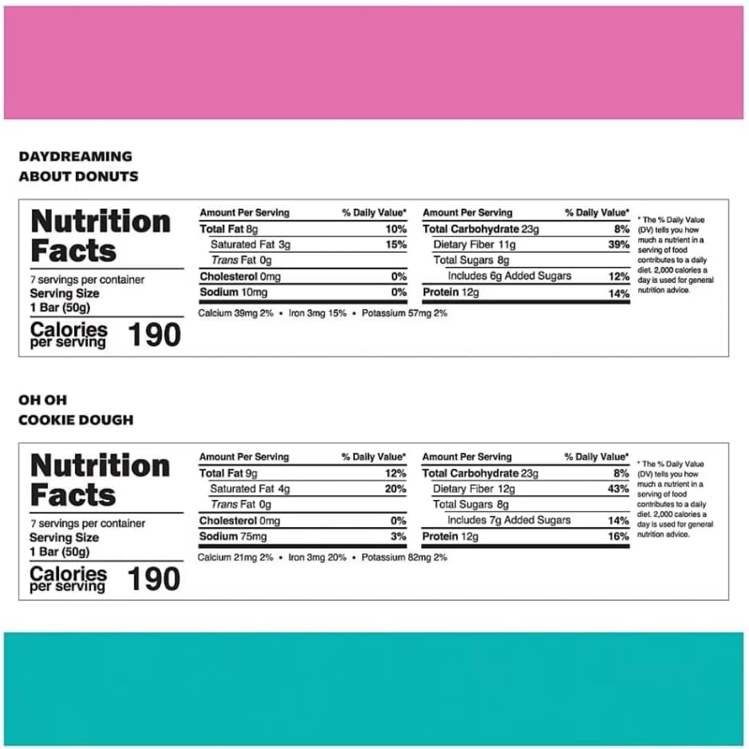 NUTRI HEALTH ONE Bundle: Keychain Pill Holder + TRUBAR Protein Bars Variety Pack - Glazed Donuts & Cookie Dough - Soy, Dairy, Gluten-Free - Non-GMO - High Protein VEGAN Snack