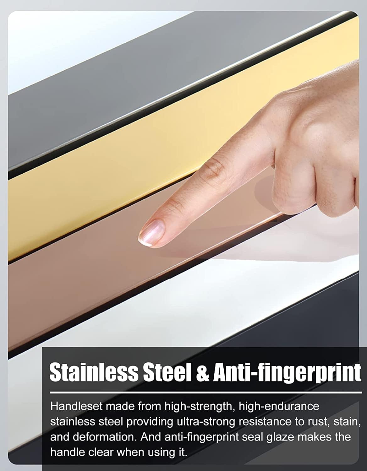 Barn Door Handle Rectangular Door Handles Hardware Set 38x25mm Rod,Heavy Duty Stainless Steel Rod for Dining Room/Mall/Office/Home,Sliding Door Pull Handle