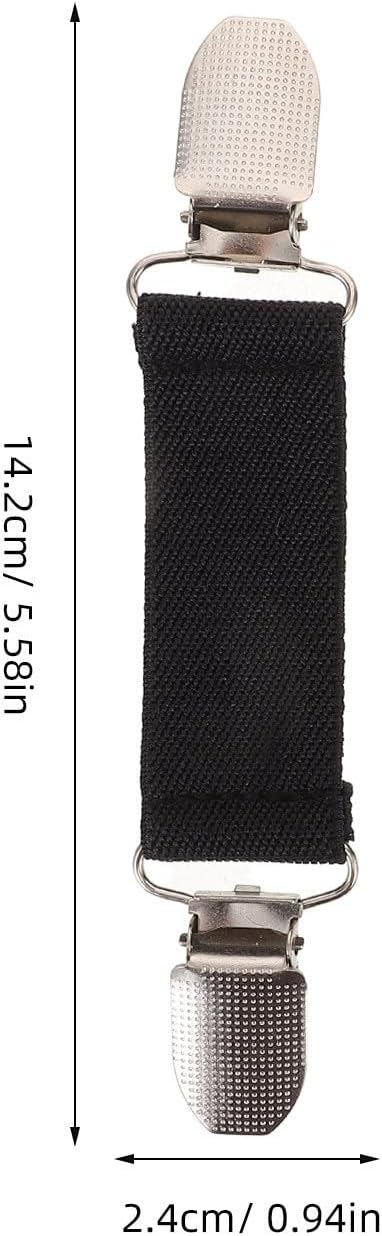 GANAZONO 8pcs Mitten Clips Elastic Glove Holders with Metal Clamp | Polyester and Iron Build, for Shirts and Boot Laces, Practical Design for Outdoor Activities and Frequent Use
