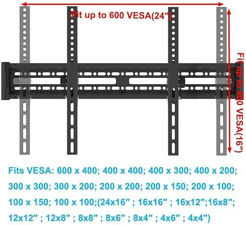 Miniatura 6 de Soporte de pared para TV plano con inclinación de 15 para TCL 40S325 32S327 43S325 49S325 Smart LED TV (2019)