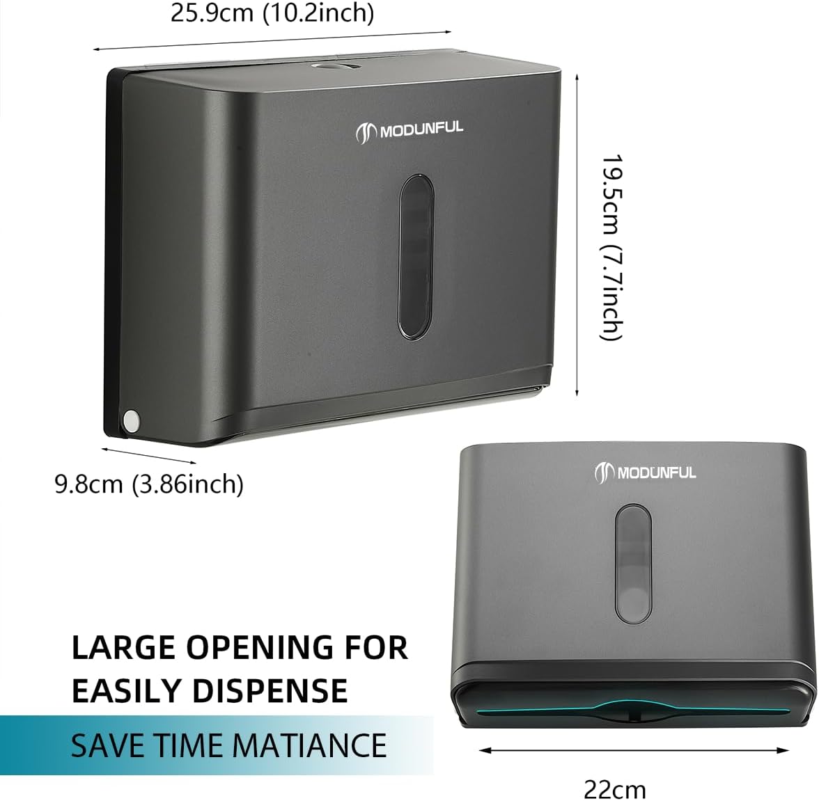 Adhesive Paper Towel Holder for Bathroom: Multifold/Trifold/C Fold Paper Towel Dispenser for Compact Commercial Toilet