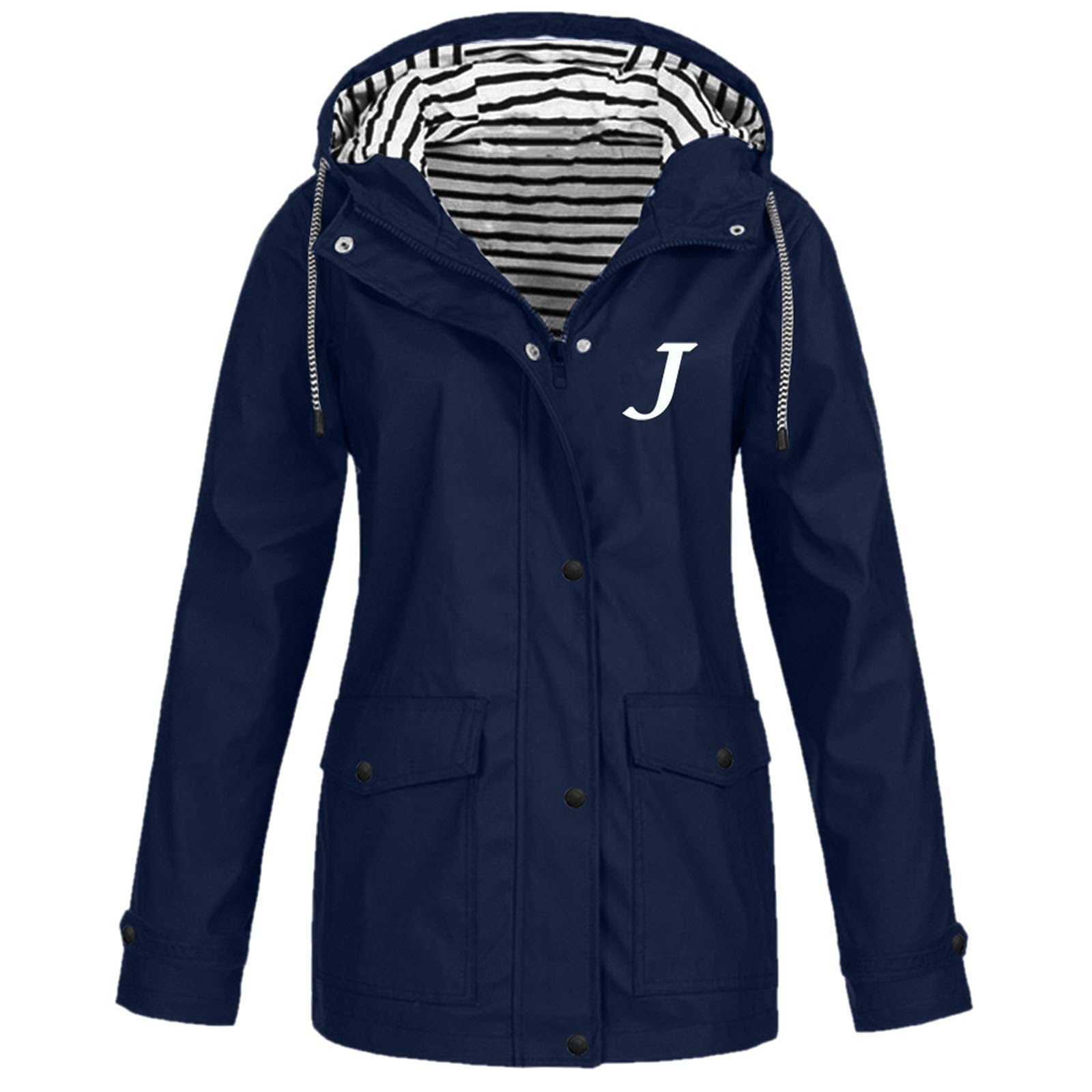 Chaqueta informal de mujer para exteriores y caminatas en días de lluvia con viento 7