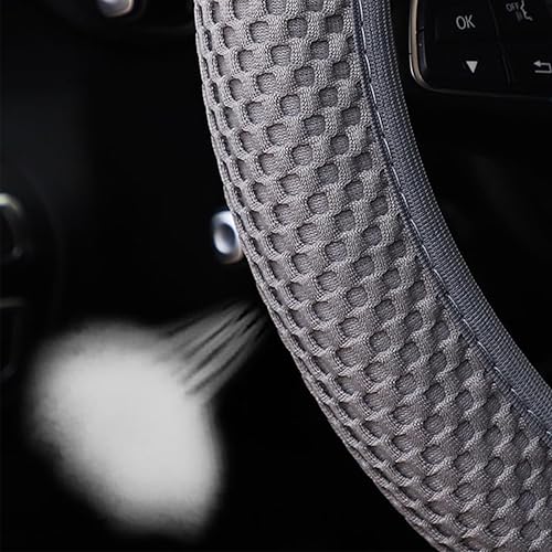 Miniatura 4 de Bittwee Juego de 3 fundas para reposabrazos de volante de automóvil de 15 pulgadas, de microfibra, transpirable, antideslizante, protector para