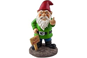 BigMouth Inc Go Away Gnome Statue
