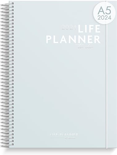 Burde Agenda 2024  Agenda diaria y semanal  Agenda de vida para hacer  Cierre de banda elástica, tapa dura  Agenda 2024  Vida organizada  18 de