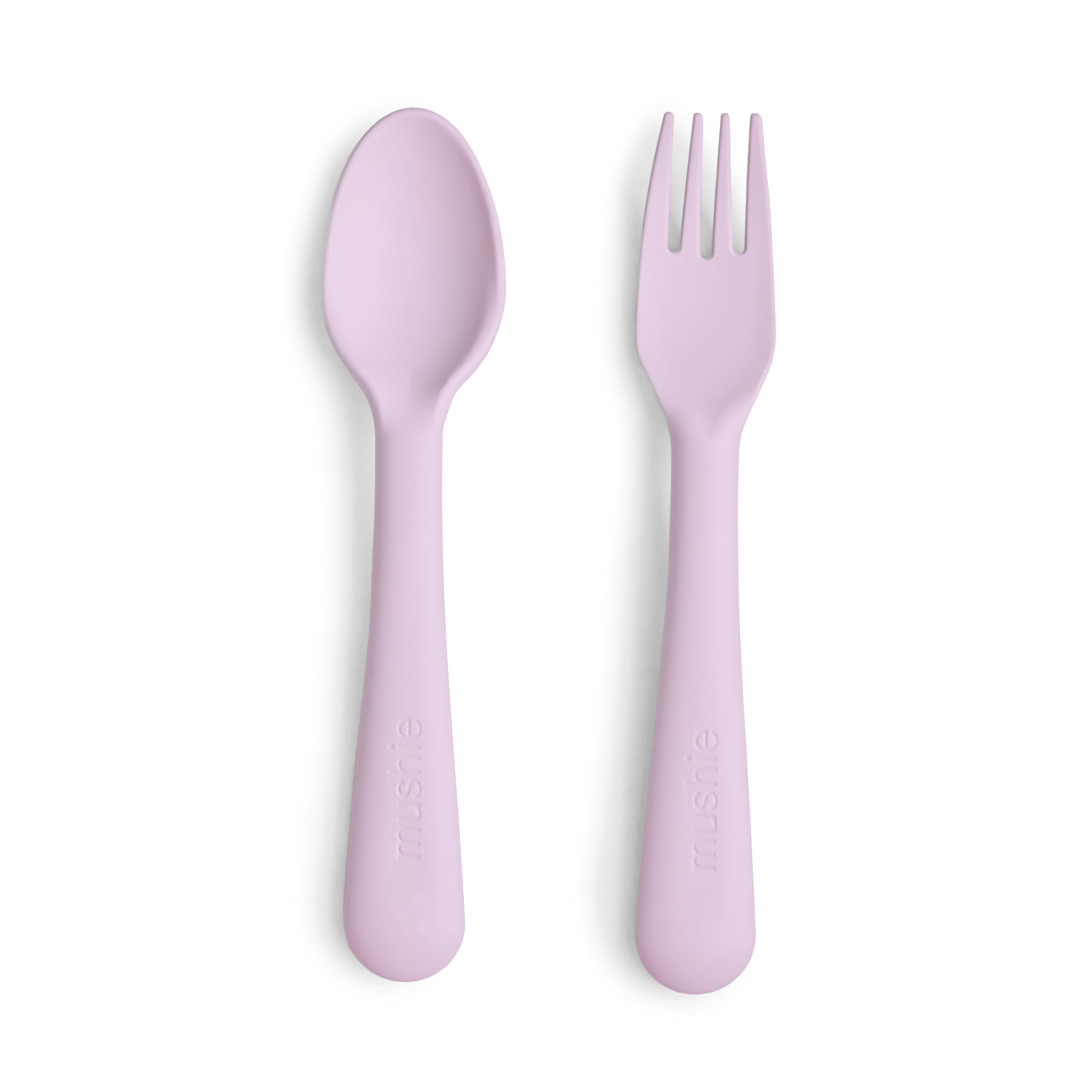 Flatware Fork and Spoon Set For Kids | Made in Denmark (Soft Lilac)