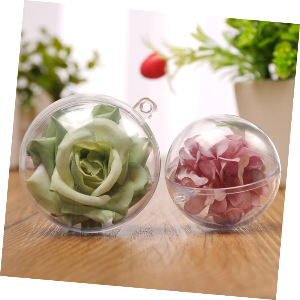 Cabilock 3 Sätze Hohle Weihnachtskugel Weihnachtsdekoration Im Freien Weihnachtsschmuck Weihnachtskugel Zum Aufhängen Transparente Christbaumkugel Weihnachtslichter Party Abs 10 Stück * 3