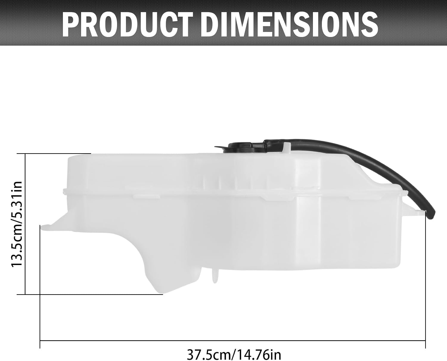 164700V020 Coolant Reservoir Tank Assembly With Cap Compatible with 2012-2017 Camry, Avalon 2013-2018, ES350 2016-2018, Radiator Reservoir Tank, TO3014135