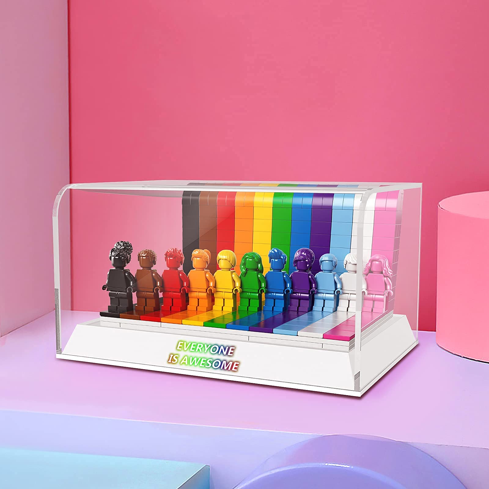 Amazon.com: Acrylic Display Case Box for Lego Everyone is Awesome