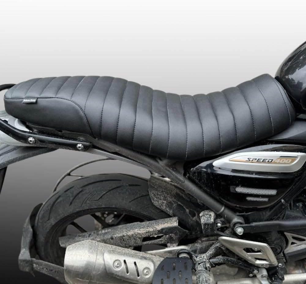 Compatible with Speed 400 Comfortable Low Rider Seat – Best for Rider and Pillion (Plug & Play)