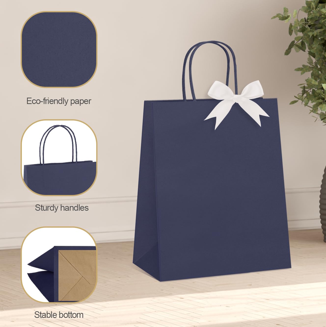 Gcardist Lot De 24 Sacs Cadeaux En Papier Avec Poignées - 24