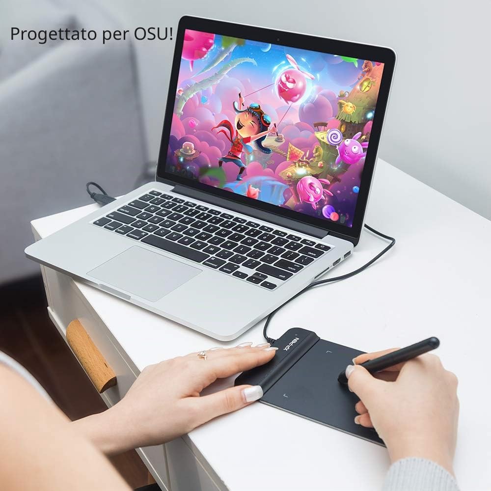 XP-PEN G430S Tablet Grafico Pennino Passivo 8192 Livelli Dimensioni 4x3 Pollici per Giocare OSU Disegnare Firma