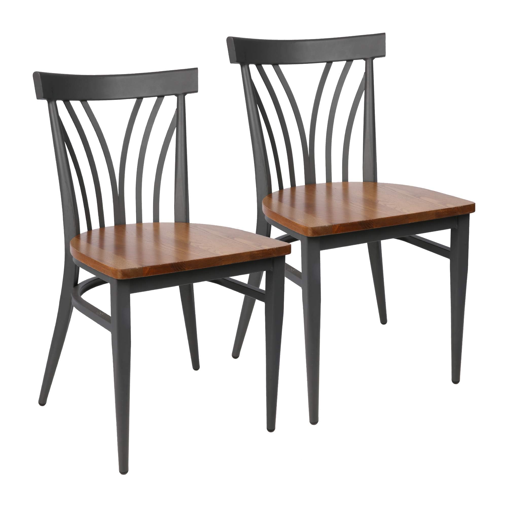 Amazon｜Mid-Century モダンダイニングルームチェア 2脚セット 人間 