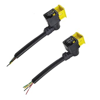 Harness Connector Wiring Cable Pigtail AWG Plug Socket fits Nox Sensor Fit Black-Square-4pins