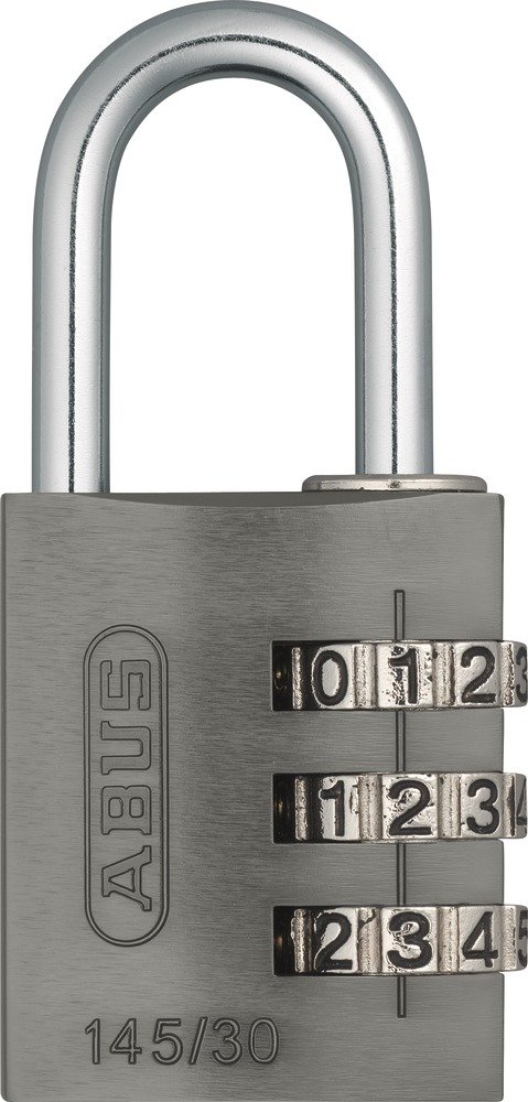 ABUS 46585 145/30 30mm Aluminium Combination Padlock Titanium