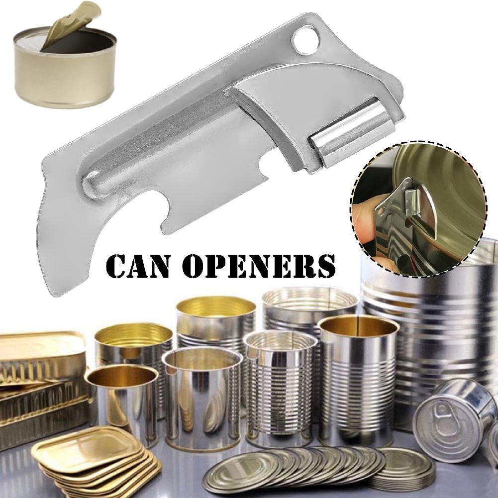 Ouvre-boîte Porte-clés Militaire En Acier Inoxydable - Compact, Portable Et Parfait Pour Le Camping