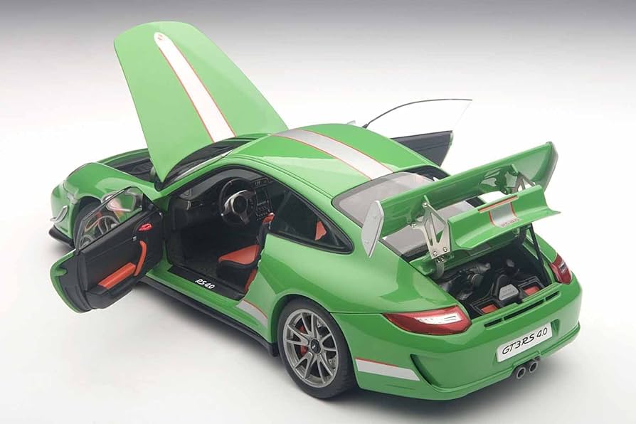 1/18 オートアート ポルシェ 911 (997) GT3RS 3.8 1/18 AUTOart Porsche 911 997 GT3 RS 3.8 (Blue with Orange