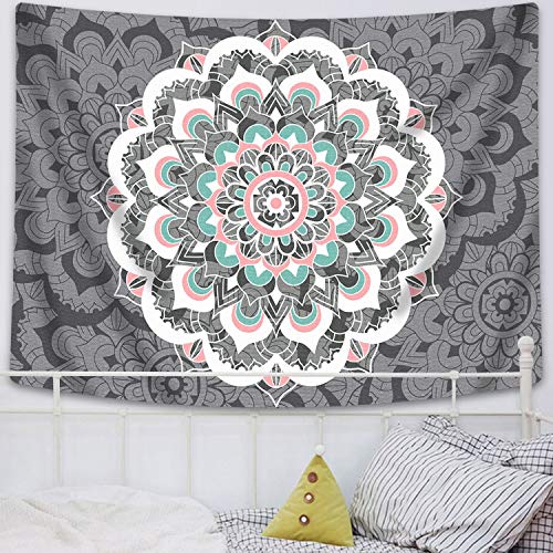 Sunm Boutique Tapestry Wall Hanging Indian Mandala Tapestry Bohemian Tapestry Hippie Tapestry Psychedelic Tapestry Wall Decor Dorm Decor (Colorful, 70.8