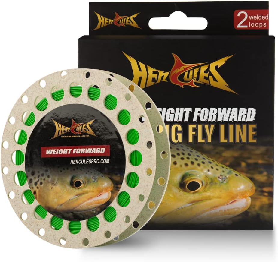 HERCULES Fly Fishing Line Floating Weight Forward Fly Line with Double Welded Loop