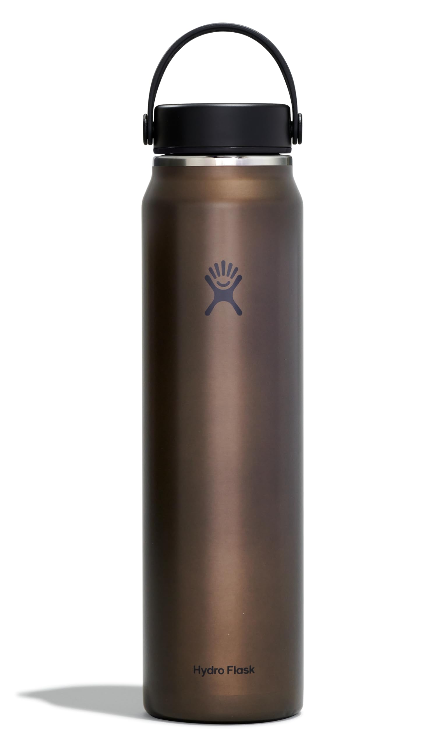 Hydro Flask - Lightweight Water Bottle 1180 ml (40 oz) Trail Series - Vacuum Insulated Stainless Steel Reusable Water Bottle with Leakproof Flex Cap - Wide Mouth - Obsidian