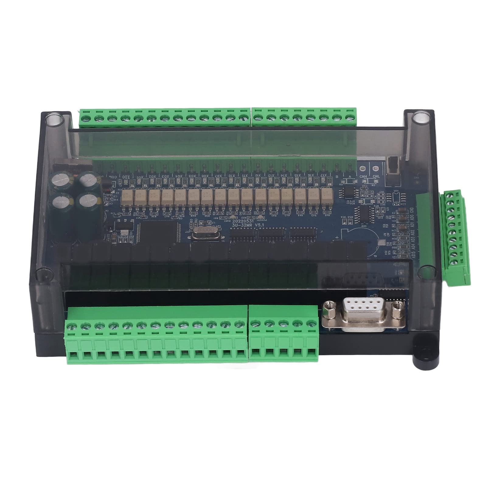 Industrielle Steuerplatine 16 In 16 Out 6AD 2DA RS485 | Logiksteuermodul mit Echtzeituhr für Automatisierung | DC24V PLC Alternative für Druck/Fertigung/Kunststoff