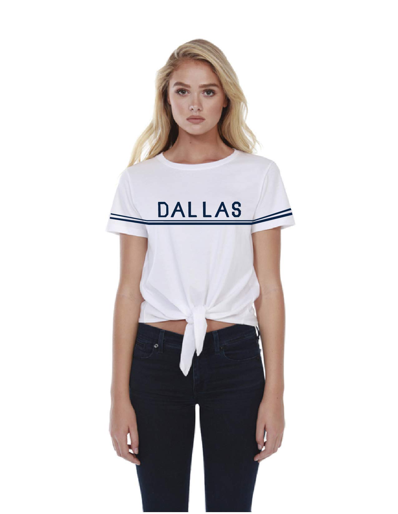 Dallas Cowboyswomens Vintage Stripe Short Sleeve Tee Dallas Cowboys Womens Lauren James Vintage Stripe Short Sleeve Tee (pack of 1)