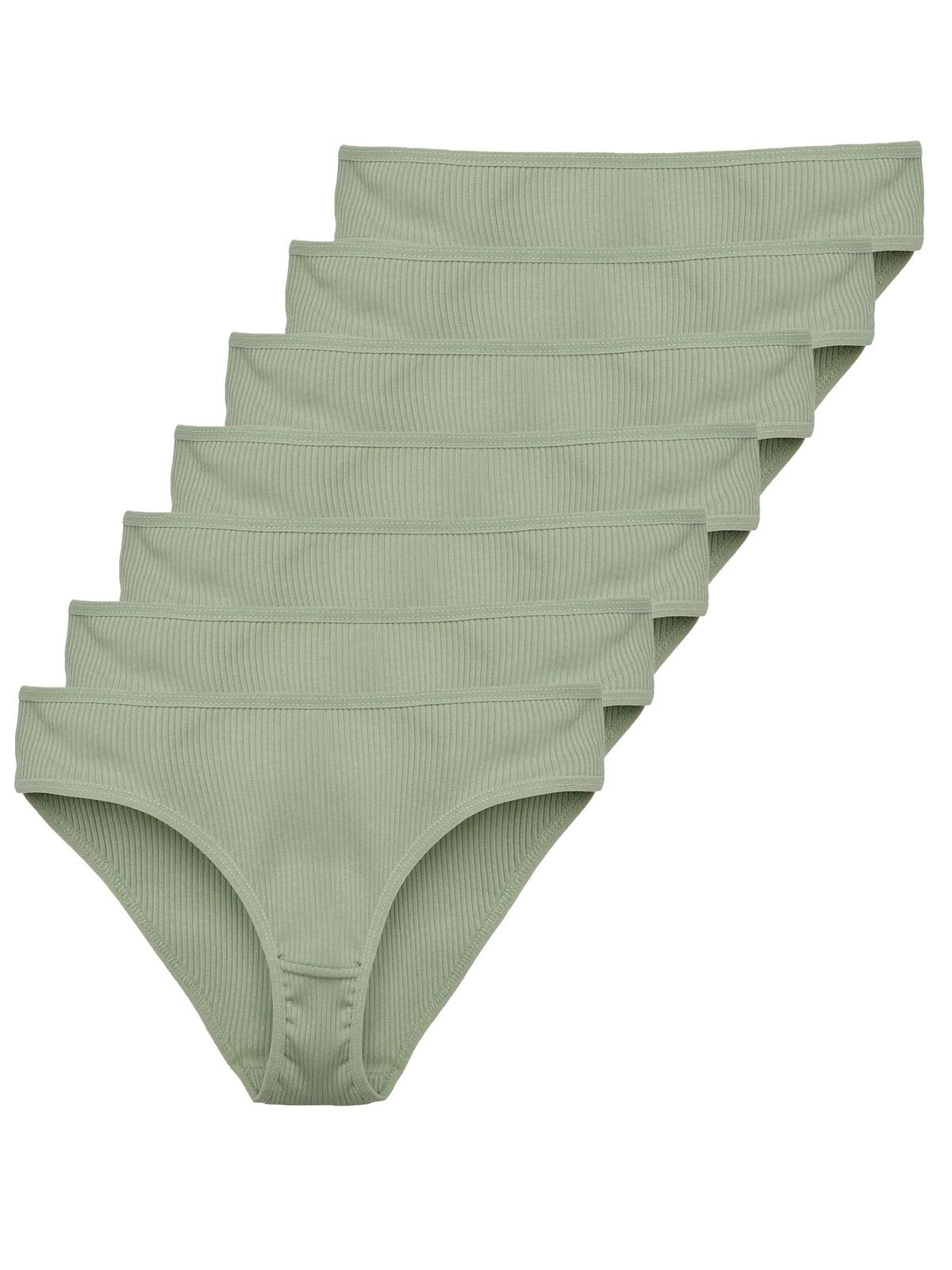 Tazzio Damen Slip 7er-Pack Unterhosen Slips Unterwäsche Pantys Mehrpack Schlüpfer Baumwolle Set F901