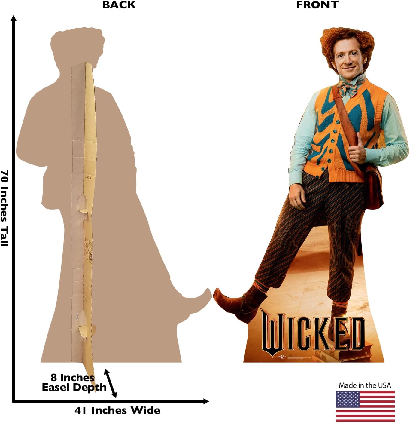 Cardboard People Boq Life Size Cardboard Cutout Standup - Wicked (2024 Film)