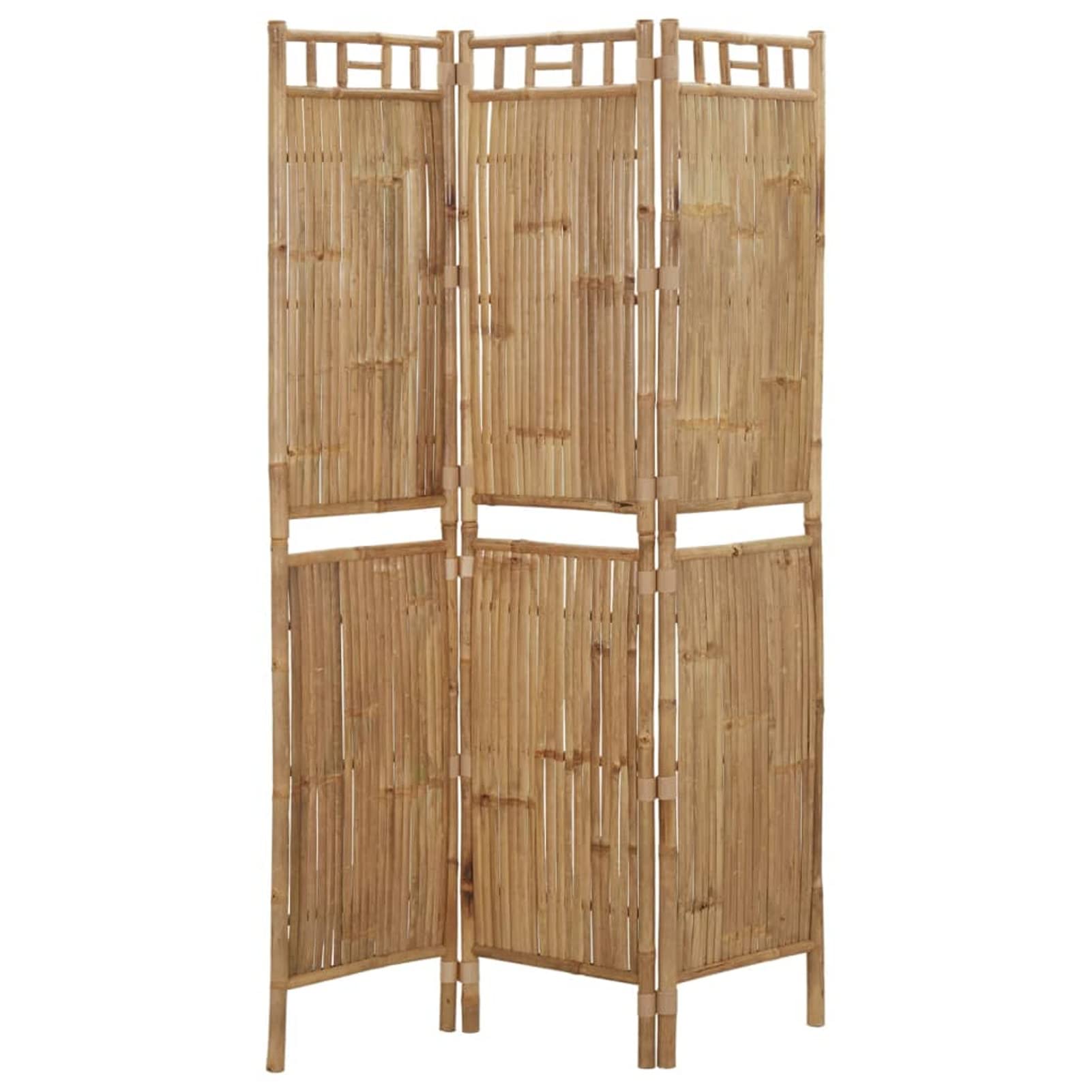 Homgoday 3-panelowy parawan bambusowy 120 x 180 cm, parawan wewnętrzny oddzielny parawan dzielący panele do wnętrz dom