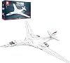 Reobrix Strategic Bomber Building Toy Set, Jet Plane Fighter Model for Adults Men, 33036 Airplane Hobby Army Toy Fan Collection, Aircraft Decor Gifts for Kids Boy 14 1598 Pcs