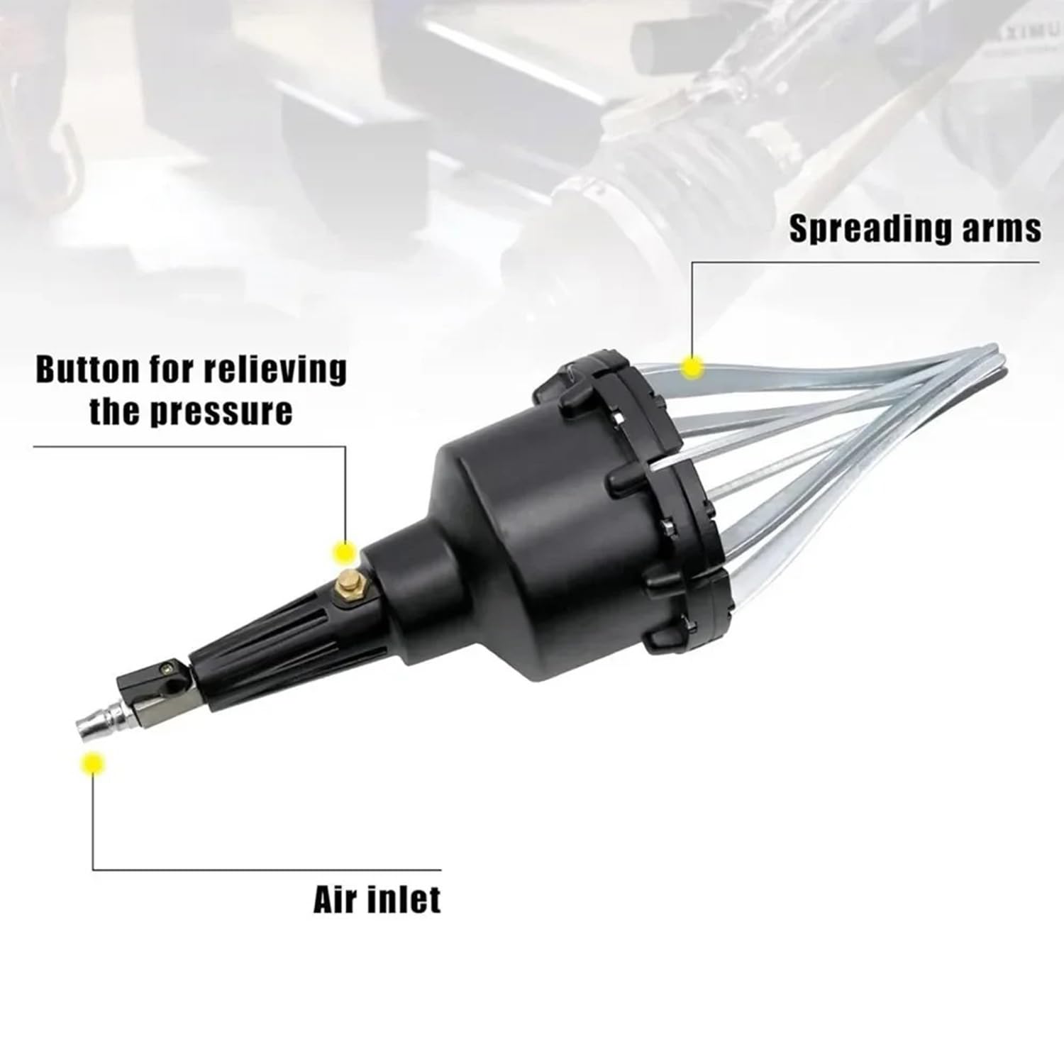 Expandeur Soufflet De Cardan,Outil Soufflet De Cardan Pneumatique,Outil Remplacement Automobile,Montage Soufflets De Joints Universels,Pour La Réparation Des Essieux De Voiture,20-120 Mm(Noir)