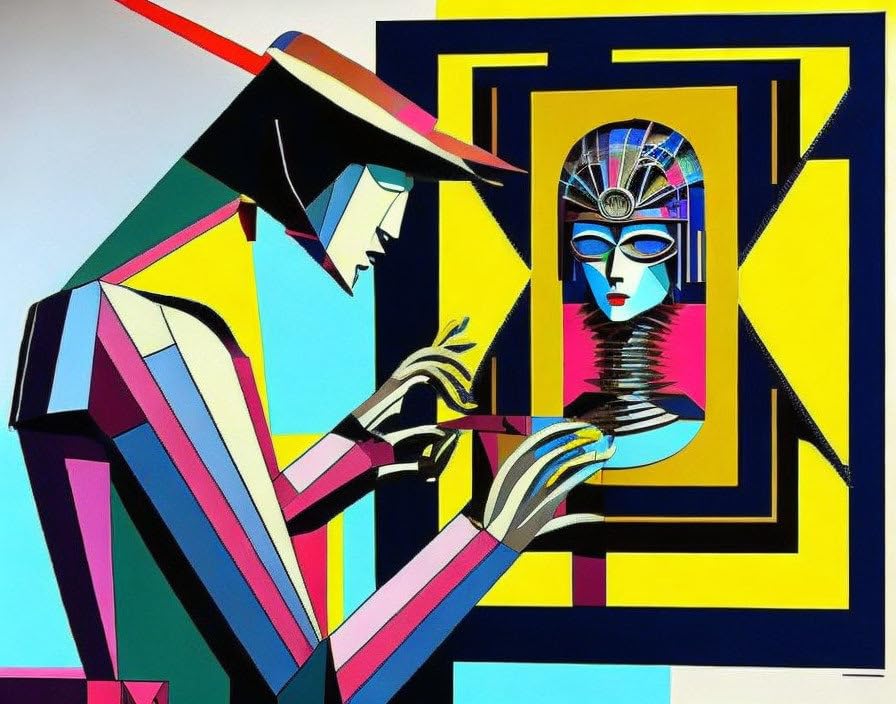 Impression sur toile Meechi pour habiller un mur vide automate art 50x70 cm