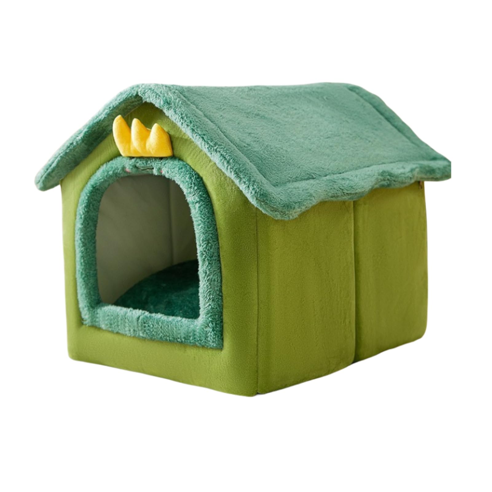 Lit pour chat peluche apaisante et dôme fermé anti-déformation