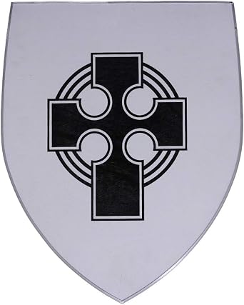 Toledo Knights Templar Cross Heater Shield Medieval European Crusade Wooden
