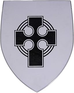 Swordsaxe Toledo Knights Templar Cross Heater Shield Medieval European Crusade Wooden