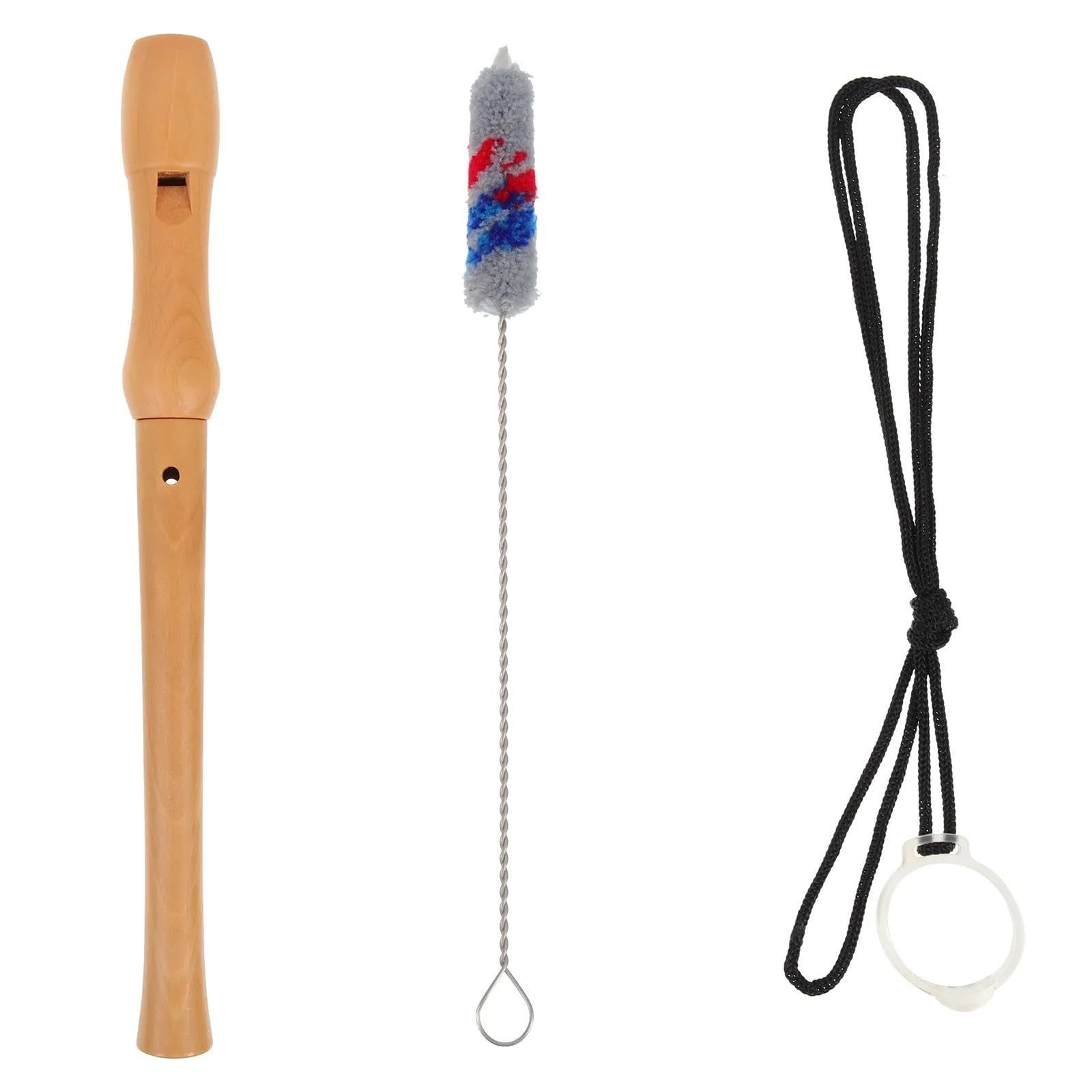 Flûte À Bec Ensemble De Flûtes À Bec Classiques En Bois Style Allemand 8 Trous (deux Pièces Détachables)