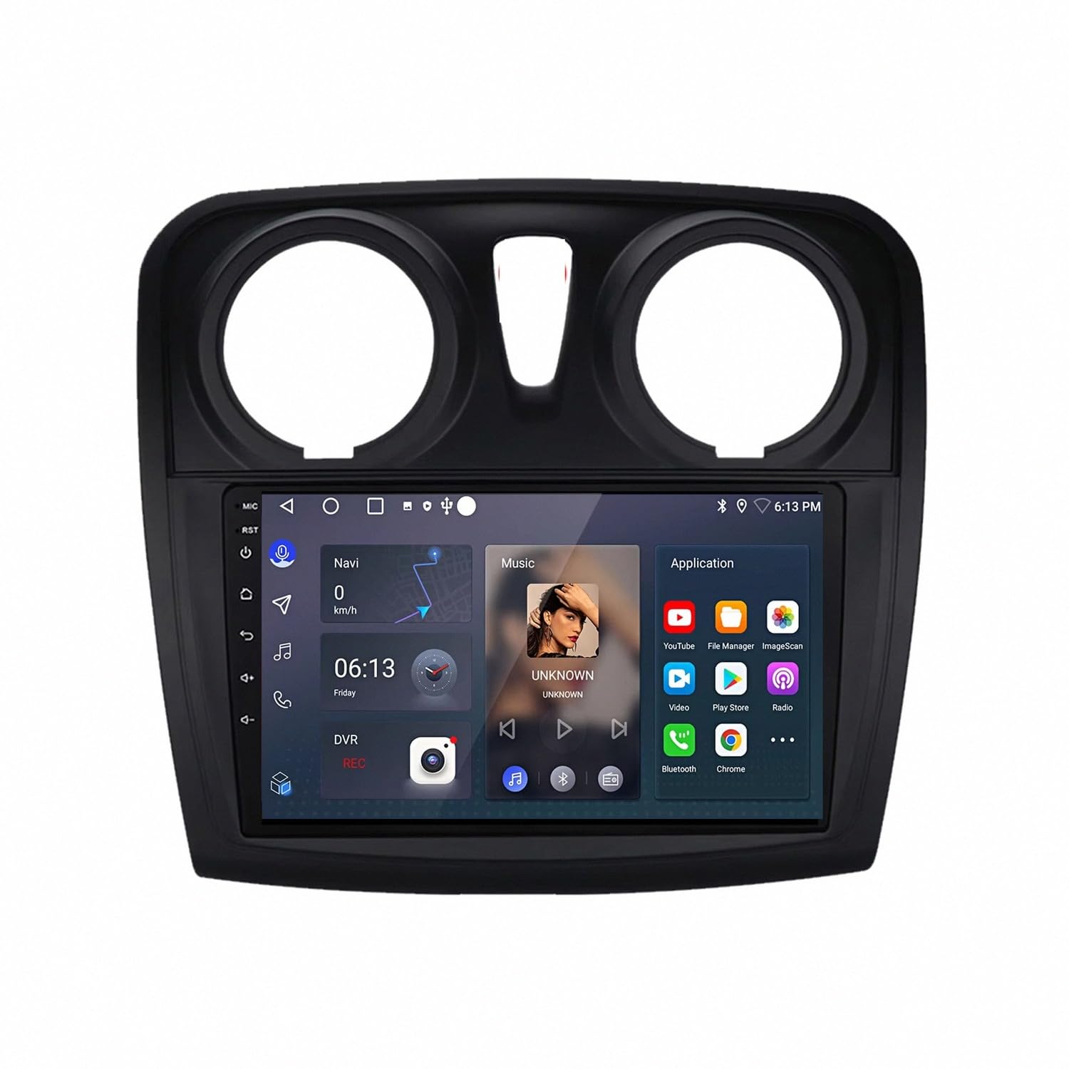 Radio Coche 2 DIN Renault Logan 2 Sandero 2 Carplay Android Auto Navegación Bluetooth 8
